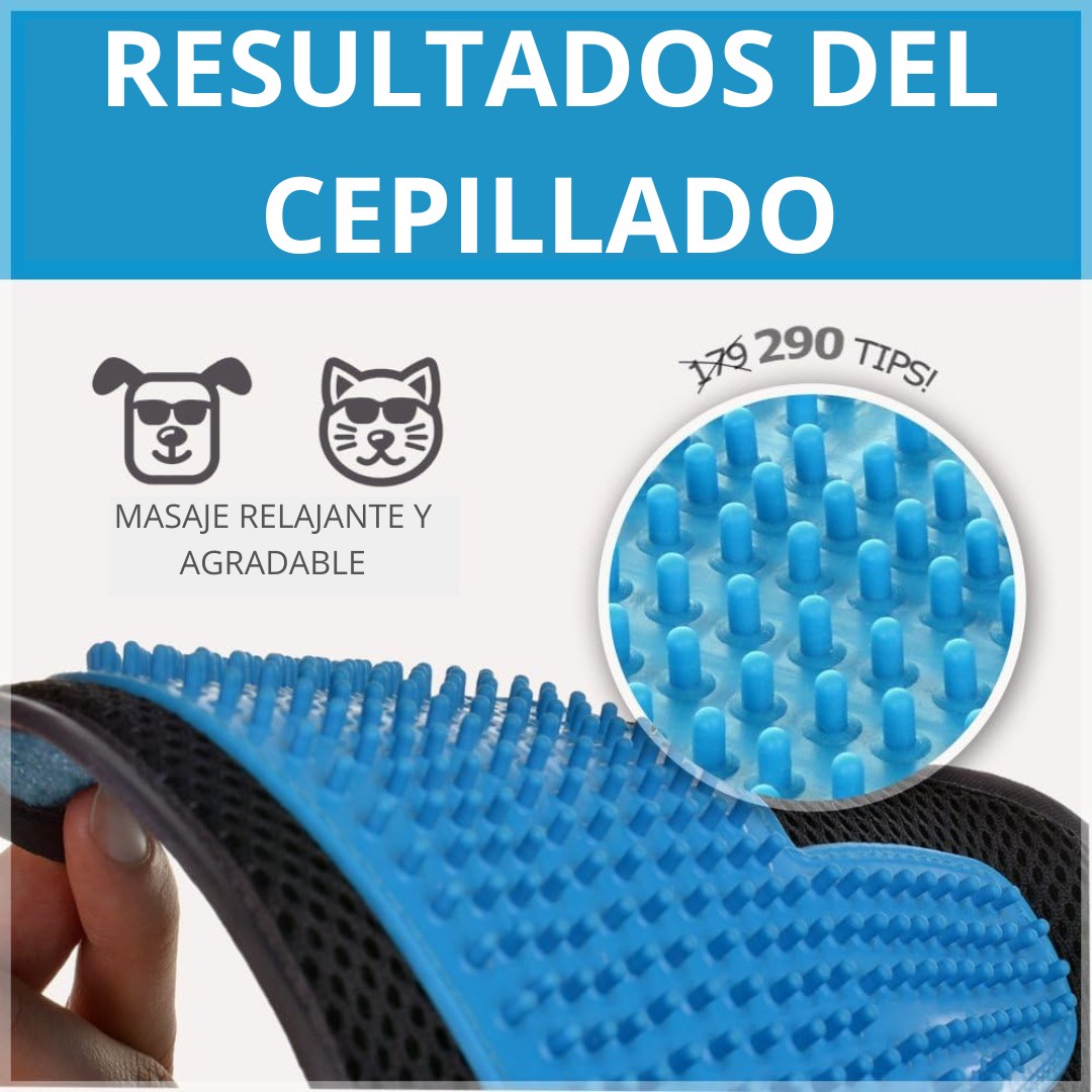 Cepillo manopla para mascota 1 und